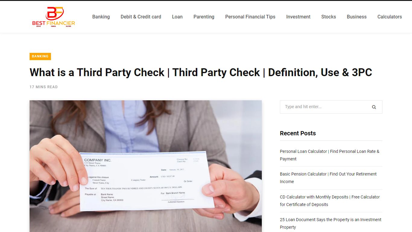 What is a Third Party Check | Third Party Check | Defination, Use & 3PC